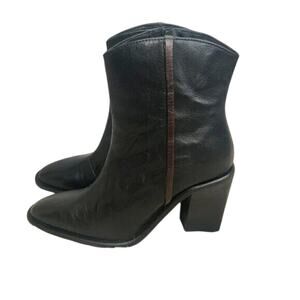 New Free People Black Western Cowboy boots sz 6